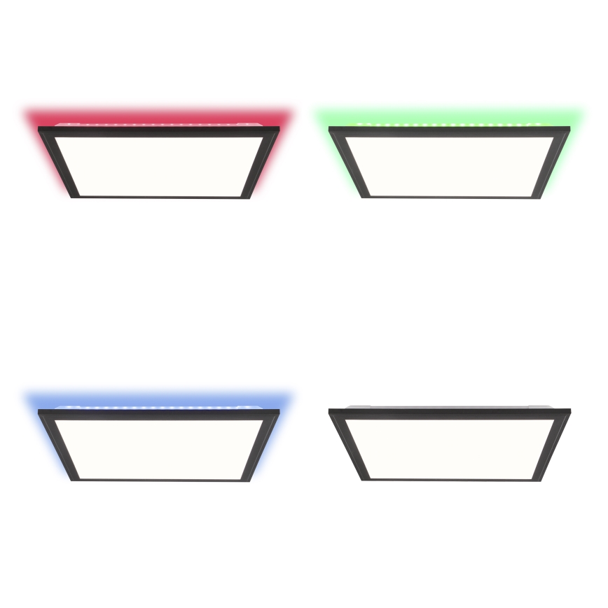 Brilliant - Plafoniera dimmerabile RGBW ALLIE LED/24W/230V 2700-6500K nero + telecomando