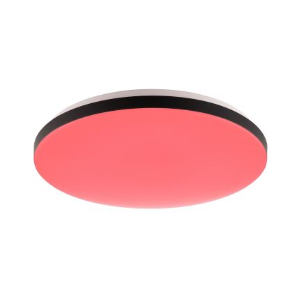 Brilliant - Plafoniera dimmerabile RGBW LIVIO LED/20W/230V 3000-6500K diametro 49 cm nero + telecomando