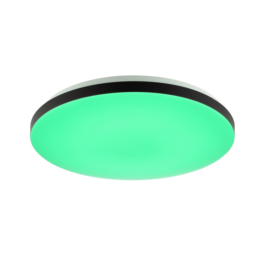 Brilliant - Plafoniera dimmerabile RGBW LIVIO LED/20W/230V 3000-6500K diametro 49 cm nero + telecomando