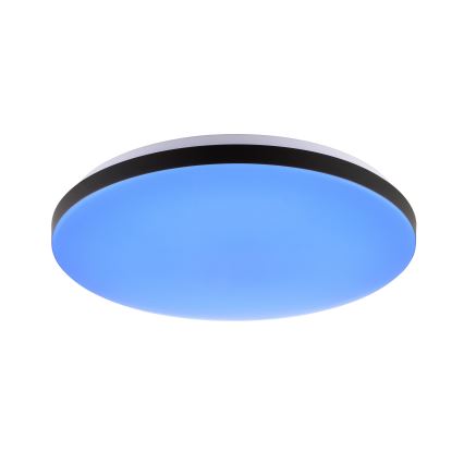 Brilliant - Plafoniera dimmerabile RGBW LIVIO LED/20W/230V 3000-6500K diametro 49 cm nero + telecomando