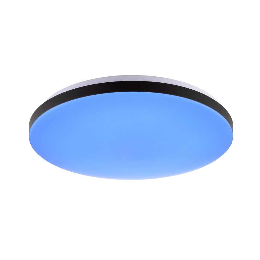 Brilliant - Plafoniera dimmerabile RGBW LIVIO LED/20W/230V 3000-6500K diametro 49 cm nero + telecomando