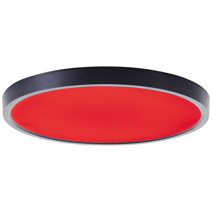 Brilliant - Plafoniera dimmerabile RGBW LOTTI LED/16W/230V 3000K diametro 30 cm nero Wi-Fi Tuya + telecomando