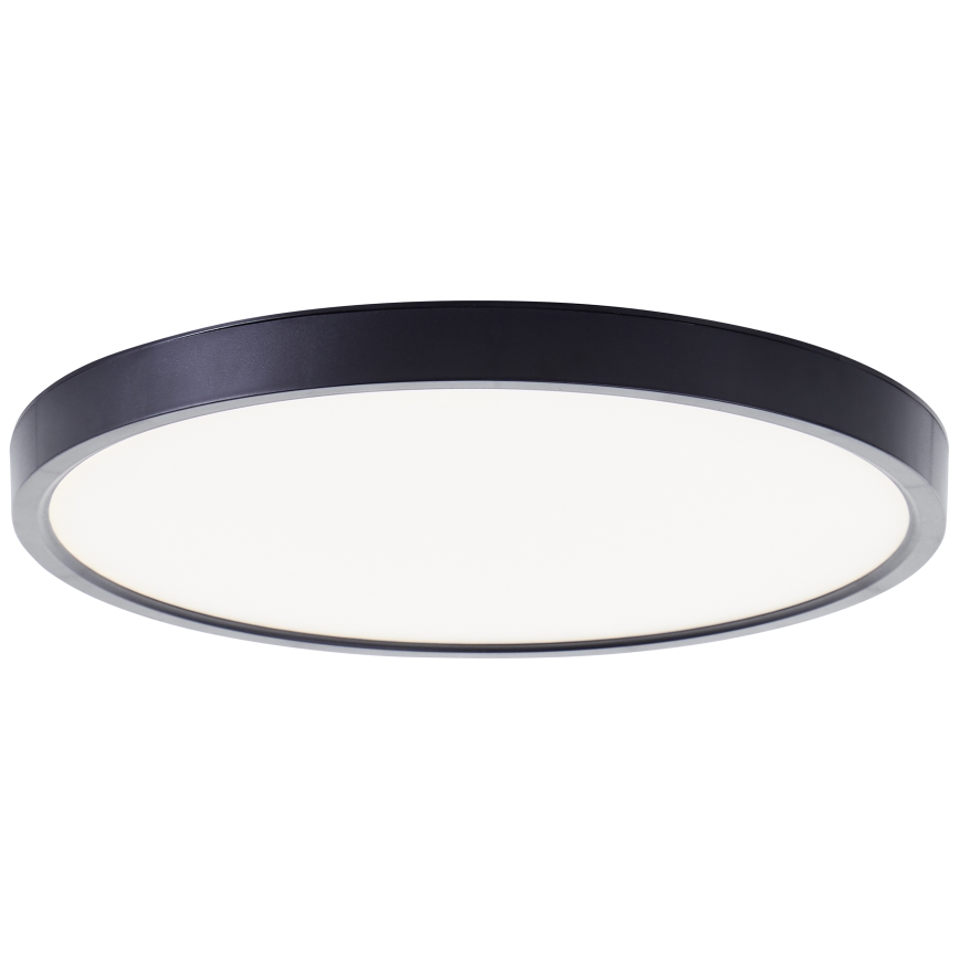 Brilliant - Plafoniera dimmerabile RGBW LOTTI LED/16W/230V 3000K diametro 30 cm nero Wi-Fi Tuya + telecomando