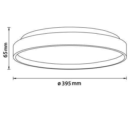 Brilliant - Plafoniera LED ALSON LED/26W/230V 3000/4500K diametro 39,5 cm gomma fig