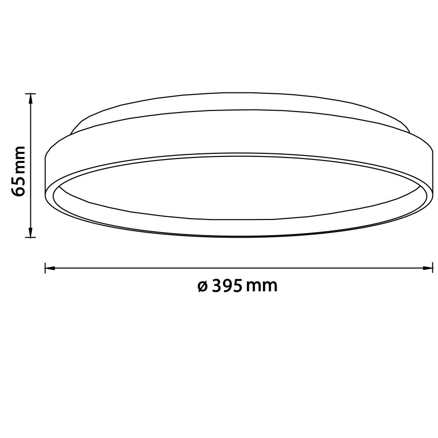 Brilliant - Plafoniera LED ALSON LED/26W/230V 3000/4500K diametro 39,5 cm gomma fig