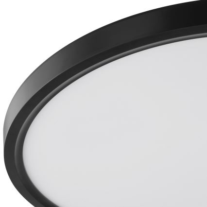 Brilliant - Plafoniera LED con sensore di movimento e sensore crepuscolare GALO LED/26W/230V Ø 40 cm nero