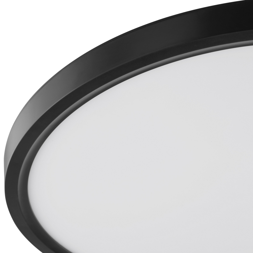 Brilliant - Plafoniera LED con sensore di movimento e sensore crepuscolare GALO LED/26W/230V Ø 40 cm nero