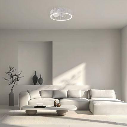 Brilliant - Plafoniera LED dimmerabile con ventilatore CAPO LED/36W/230V 2700-6500K Ø 48 cm bianca + telecomando