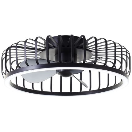 Brilliant - Plafoniera dimmerabile a LED con ventilatore CAPO LED/36W/230V 2700-6500K Ø 48 cm nera + telecomando