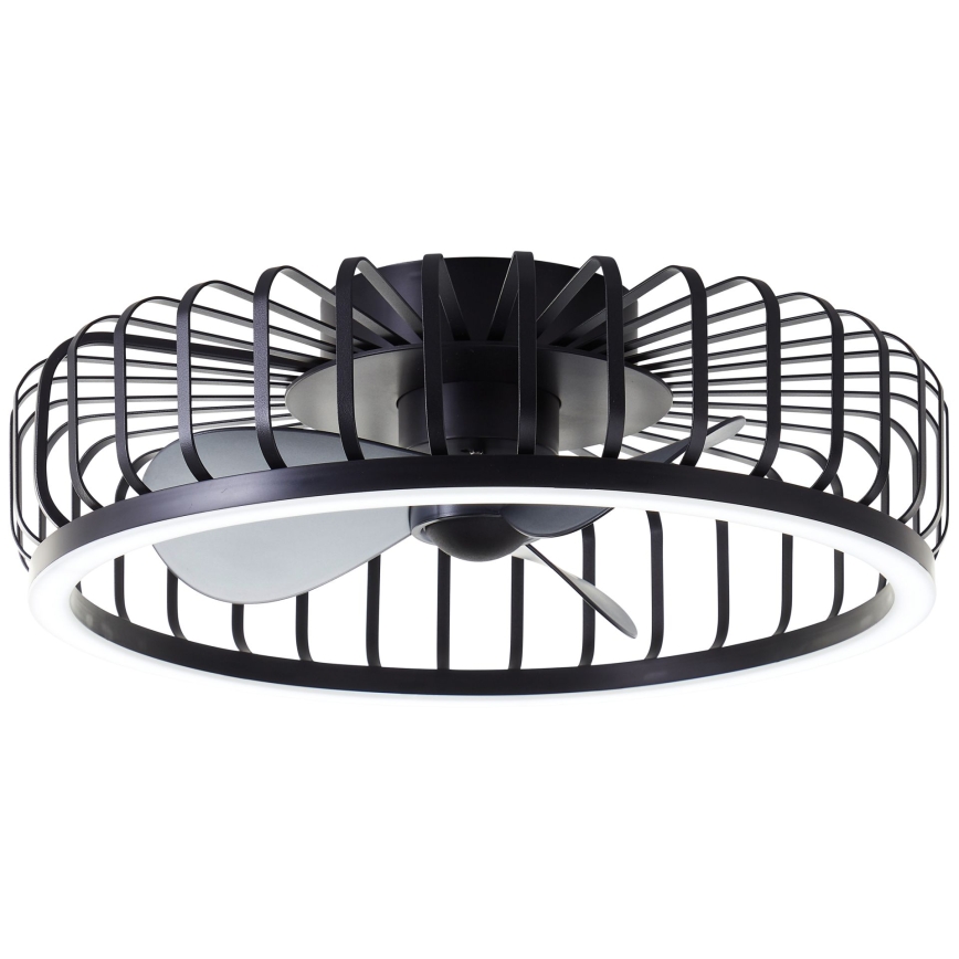 Brilliant - Plafoniera dimmerabile a LED con ventilatore CAPO LED/36W/230V 2700-6500K Ø 48 cm nera + telecomando