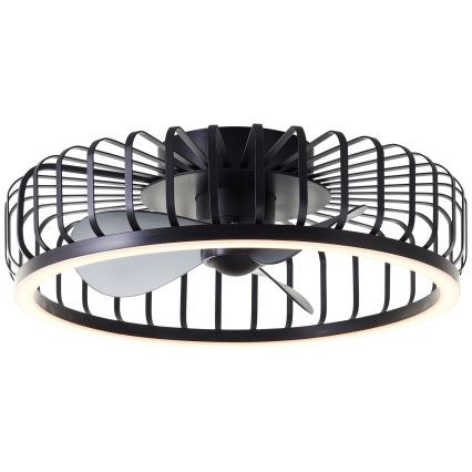 Brilliant - Plafoniera dimmerabile a LED con ventilatore CAPO LED/36W/230V 2700-6500K Ø 48 cm nera + telecomando