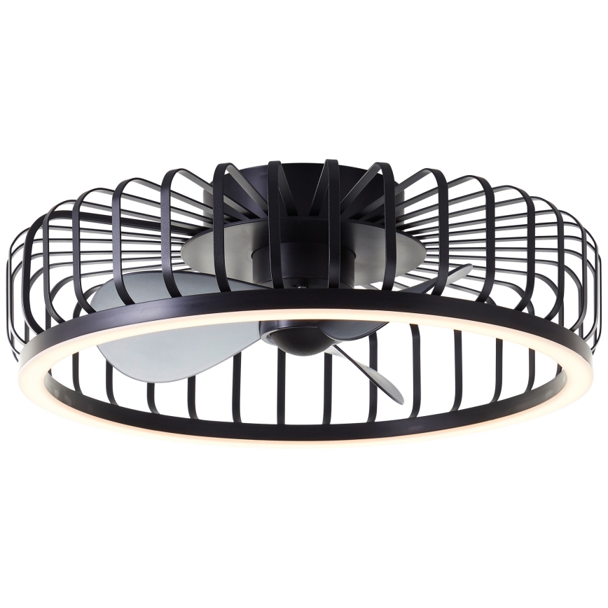 Brilliant - Plafoniera dimmerabile a LED con ventilatore CAPO LED/36W/230V 2700-6500K Ø 48 cm nera + telecomando