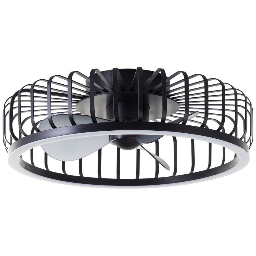 Brilliant - Plafoniera dimmerabile a LED con ventilatore CAPO LED/36W/230V 2700-6500K Ø 48 cm nera + telecomando