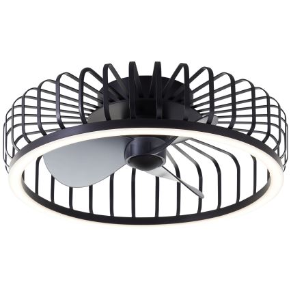 Brilliant - Plafoniera dimmerabile a LED con ventilatore CAPO LED/36W/230V 2700-6500K Ø 48 cm nera + telecomando