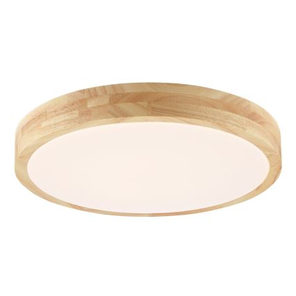 Brilliant - Plafoniera da bagno a LED MOREEN LED/18W/230V 2700/4000/6500K Ø 34 cm IP44 in legno di caucciù