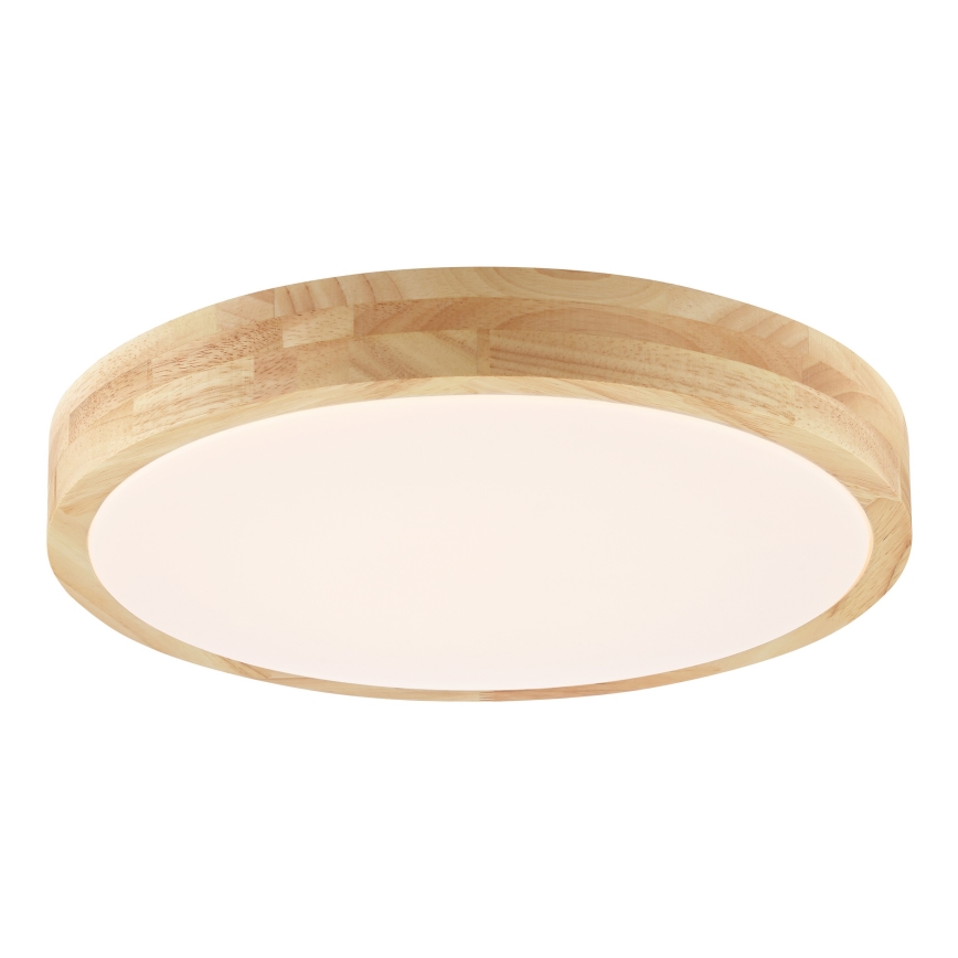 Brilliant - Plafoniera da bagno a LED MOREEN LED/18W/230V 2700/4000/6500K Ø 34 cm IP44 in legno di caucciù