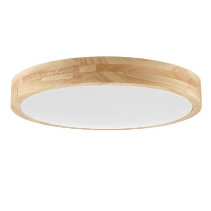 Brilliant - Plafoniera da bagno a LED MOREEN LED/18W/230V 2700/4000/6500K Ø 34 cm IP44 in legno di caucciù