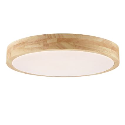 Brilliant - Plafoniera da bagno a LED MOREEN LED/18W/230V 2700/4000/6500K Ø 34 cm IP44 in legno di caucciù