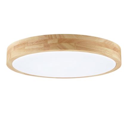 Brilliant - Plafoniera da bagno a LED MOREEN LED/18W/230V 2700/4000/6500K Ø 34 cm IP44 in legno di caucciù