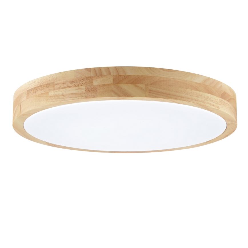 Brilliant - Plafoniera da bagno a LED MOREEN LED/18W/230V 2700/4000/6500K Ø 34 cm IP44 in legno di caucciù