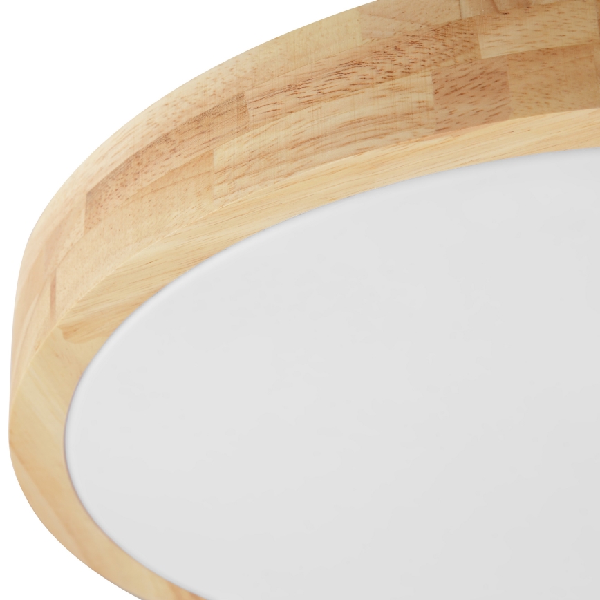 Brilliant - Plafoniera da bagno a LED MOREEN LED/18W/230V 2700/4000/6500K Ø 34 cm IP44 in legno di caucciù