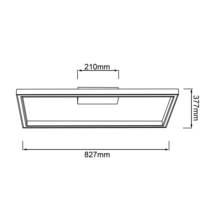 Brilliant - Plafoniera LED DELGROSSO LED/24W/230V 3000K quercia