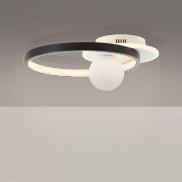 Brilliant - Plafoniera LED dimmerabile ATLANTA LED/24W/230V nero/bianco