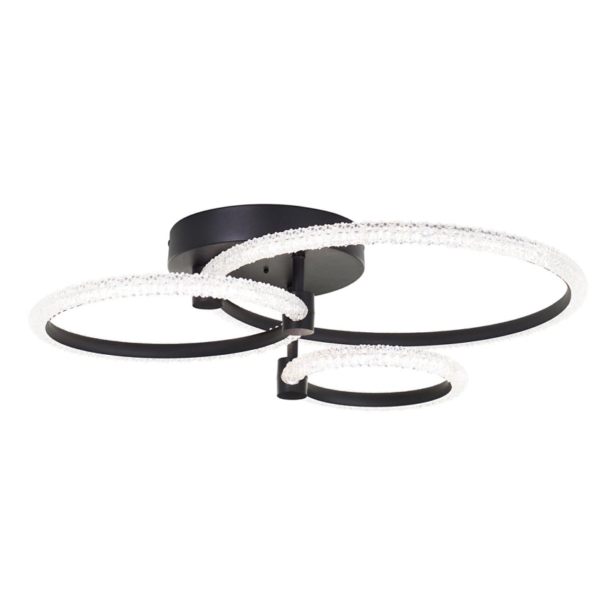 Brilliant - Plafoniera LED Dimmerabile AYDIN LED/34W/230V 3000-6500K nera + telecomando