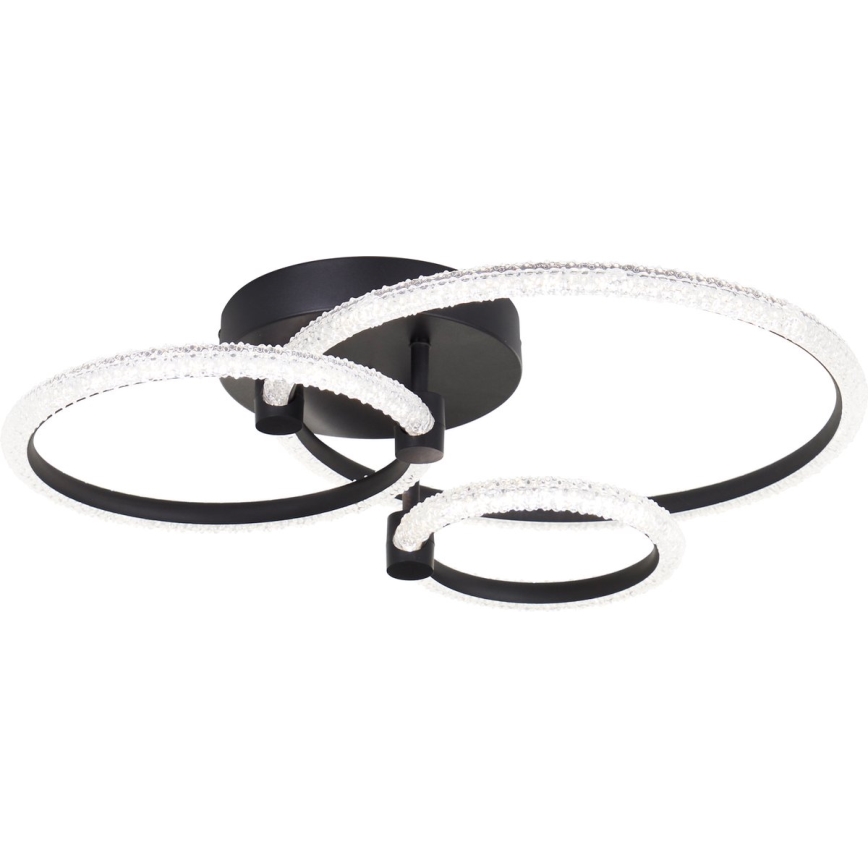Brilliant - Plafoniera LED Dimmerabile AYDIN LED/34W/230V 3000-6500K nera + telecomando
