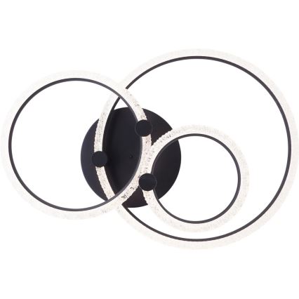Brilliant - Plafoniera LED Dimmerabile AYDIN LED/34W/230V 3000-6500K nera + telecomando