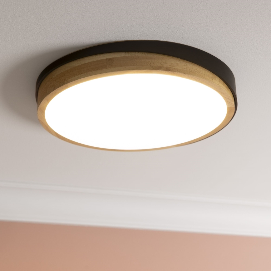 Brilliant - Plafoniera LED dimmerabile BAARLO LED/24W/230V diametro 35 cm nero/gomma fig