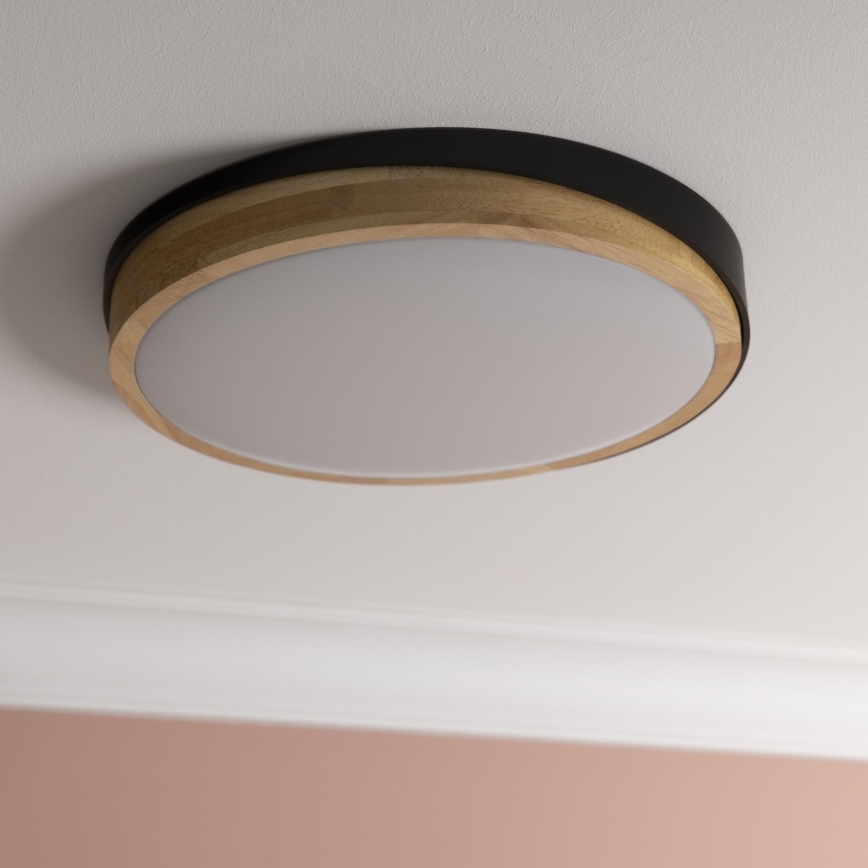 Brilliant - Plafoniera LED dimmerabile BAARLO LED/24W/230V diametro 35 cm nero/gomma fig