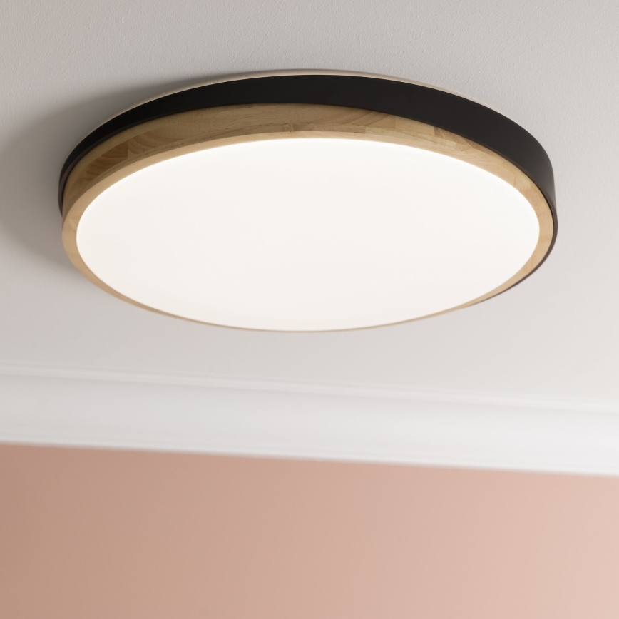 Brilliant - Plafoniera LED dimmerabile BAARLO LED/36W/230V 3000-6500K diametro 50 cm nero/gomma fig + telecomando