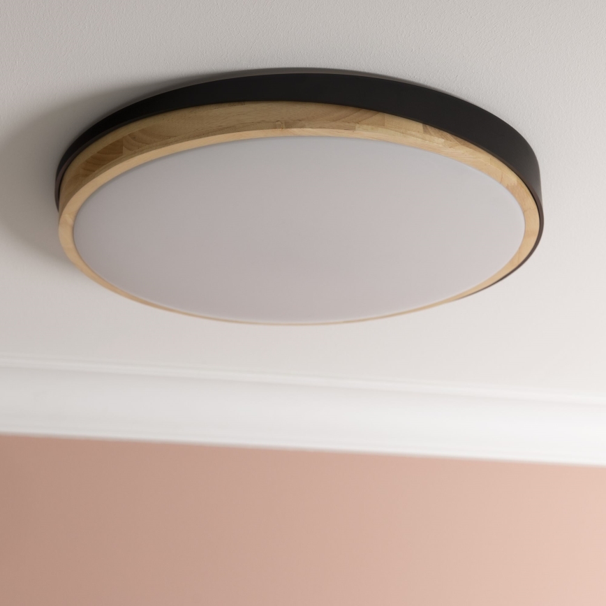 Brilliant - Plafoniera LED dimmerabile BAARLO LED/36W/230V 3000-6500K diametro 50 cm nero/gomma fig + telecomando