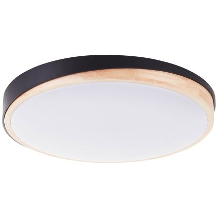Brilliant - Plafoniera LED dimmerabile BAARLO LED/36W/230V 3000-6500K diametro 50 cm nero/gomma fig + telecomando