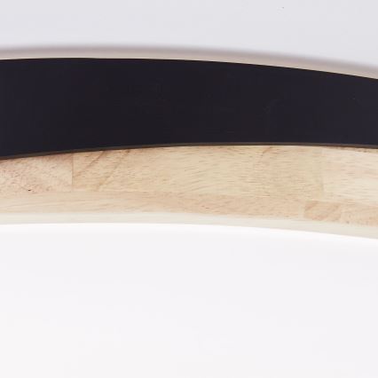 Brilliant - Plafoniera LED dimmerabile BAARLO LED/36W/230V 3000-6500K diametro 50 cm nero/gomma fig + telecomando