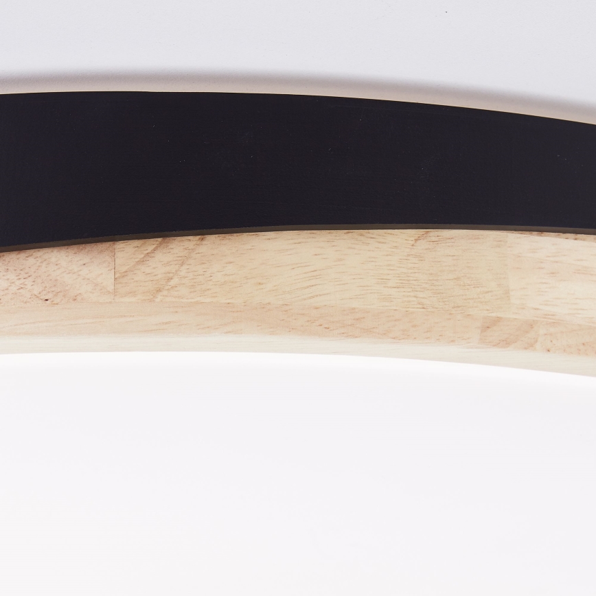 Brilliant - Plafoniera LED dimmerabile BAARLO LED/36W/230V 3000-6500K diametro 50 cm nero/gomma fig + telecomando
