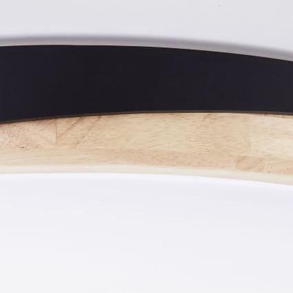 Brilliant - Plafoniera LED dimmerabile BAARLO LED/36W/230V 3000-6500K diametro 50 cm nero/gomma fig + telecomando