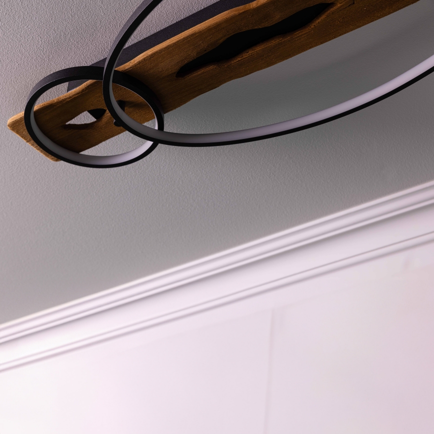 Brilliant - Plafoniera LED dimmerabile PIRUS LED/30W/230V 30x70 cm albero della gomma
