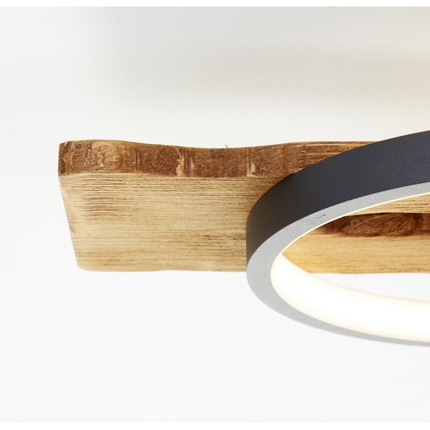 Brilliant - Plafoniera a LED dimmerabile PIRUS LED/40W/230V 30x90 cm in legno di gomma