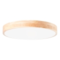 Brilliant - Plafoniera LED dimmerabile SLIMLINE LED/60W/230V 3000–6500K Ø 45 cm in legno di hevea + telecomando
