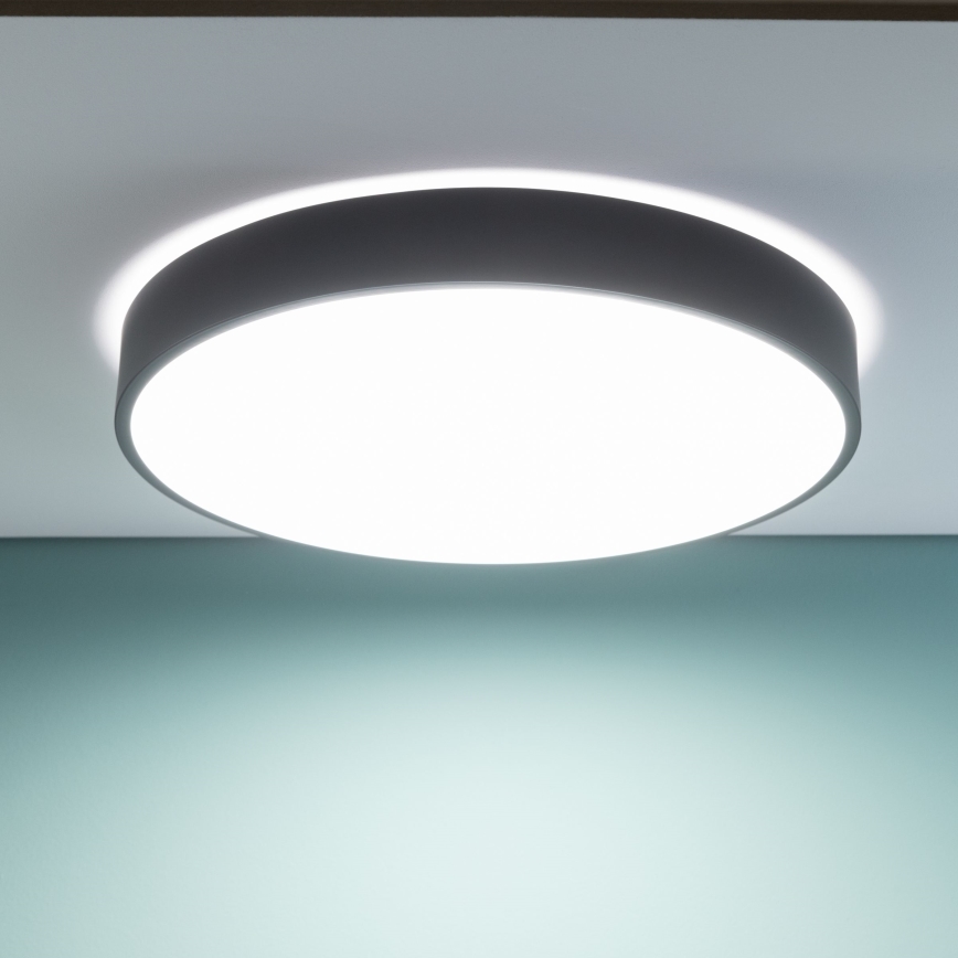 Brilliant - Plafoniera LED dimmerabile SLIMLINE LED/60W/230V 3000-6500K Ø 49 cm nera + telecomando