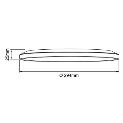 Brilliant - Plafoniera LED dimmerabile SORELL LED/18W/230V 3000-6500K Ø 29 cm nero + telecomando