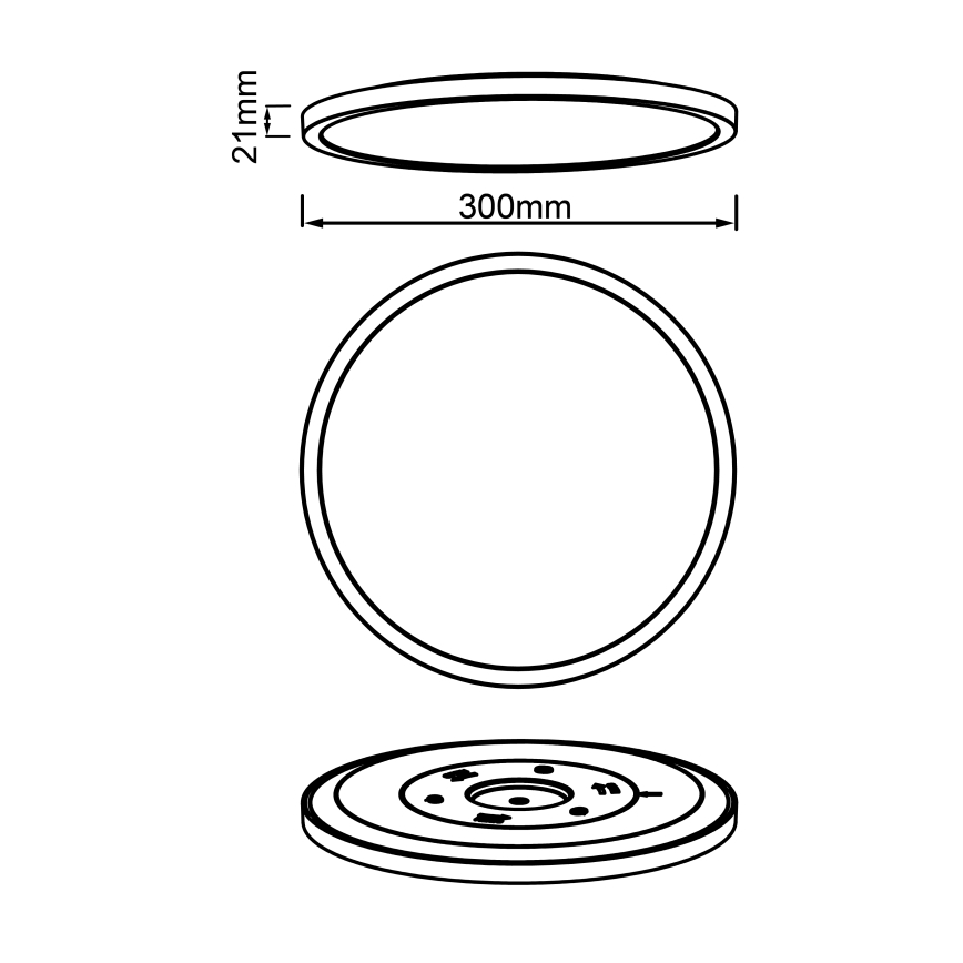 Brilliant - Plafoniera LED dimmerabile TUCO LED/20W/230V Ø 29,5 cm nera