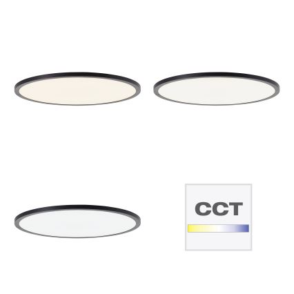 Brilliant - Plafoniera dimmerabile a LED TUCO LED/33W/230V 3000-6500K Ø 50 cm nera + telecomando
