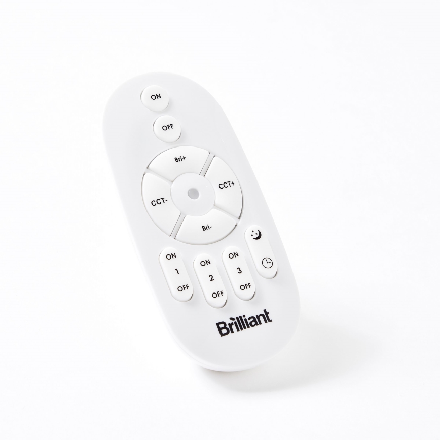 Brilliant - Plafoniera dimmerabile a LED TUCO LED/33W/230V 3000-6500K Ø 50 cm nera + telecomando