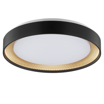 Brilliant - Plafoniera LED dimmerabile WALDO LED/24W/230V 3000-6500K Ø 38,5 cm nero/oro + telecomando