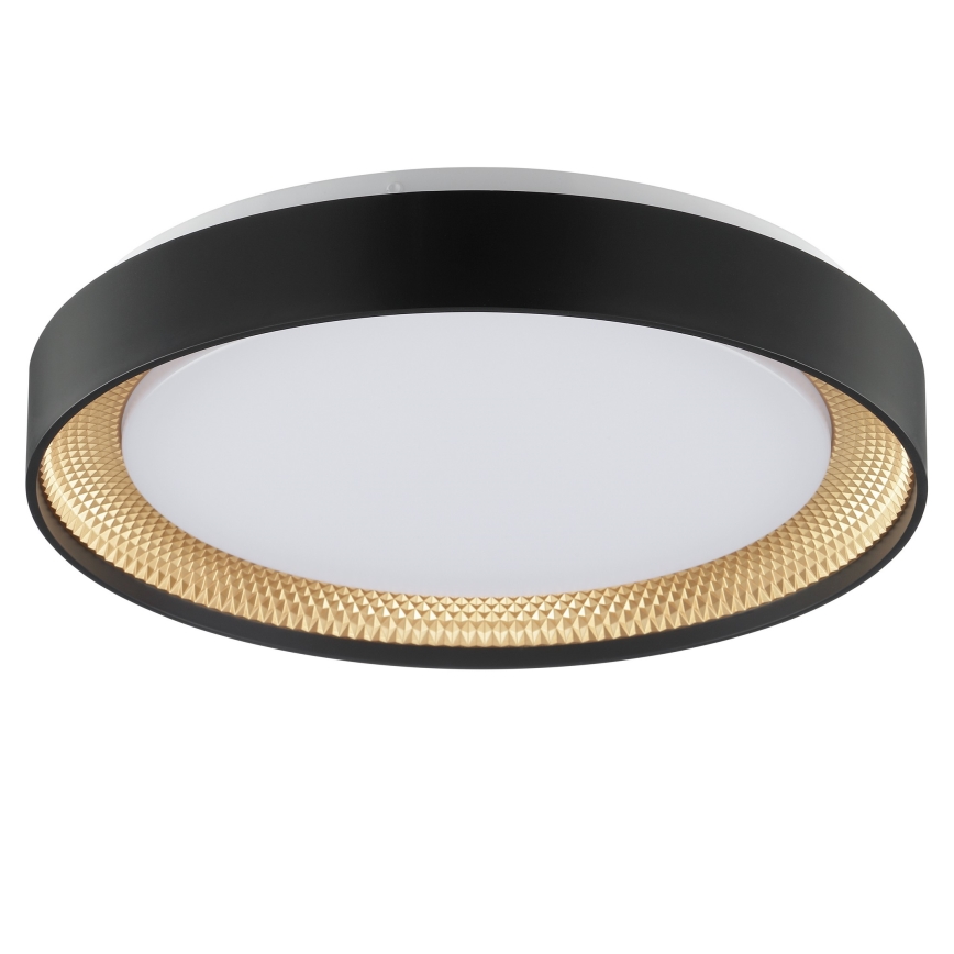 Brilliant - Plafoniera LED dimmerabile WALDO LED/24W/230V 3000-6500K Ø 38,5 cm nero/oro + telecomando