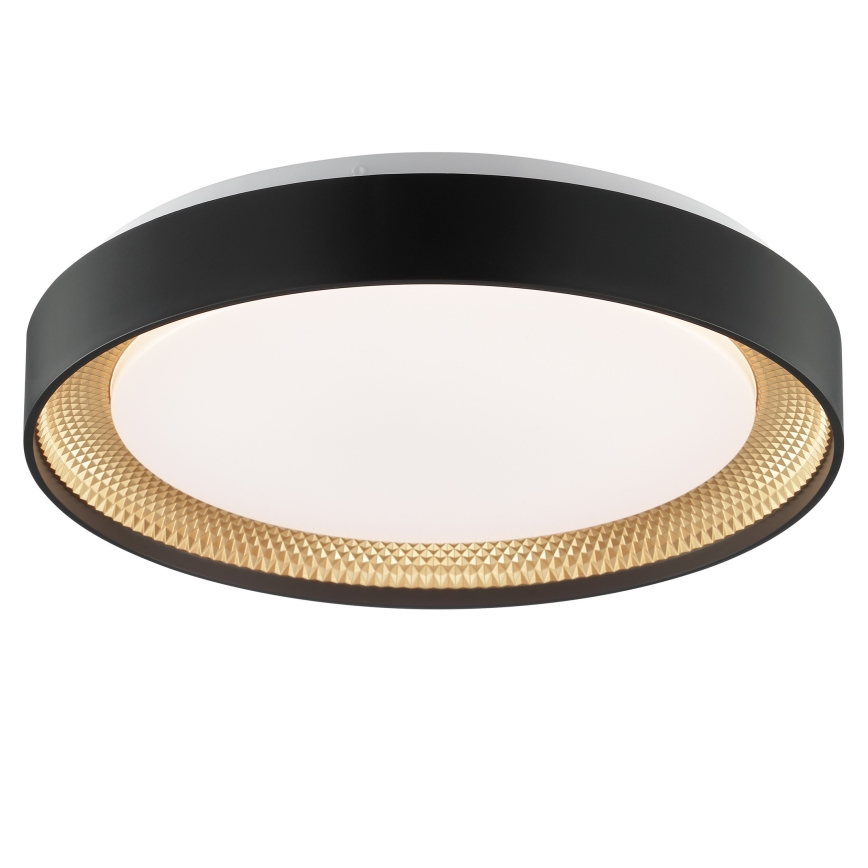 Brilliant - Plafoniera LED dimmerabile WALDO LED/24W/230V 3000-6500K Ø 38,5 cm nero/oro + telecomando