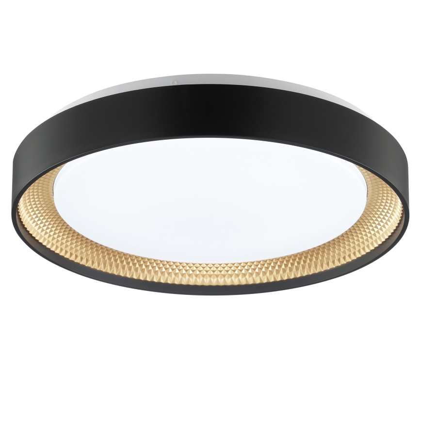 Brilliant - Plafoniera LED dimmerabile WALDO LED/24W/230V 3000-6500K Ø 38,5 cm nero/oro + telecomando